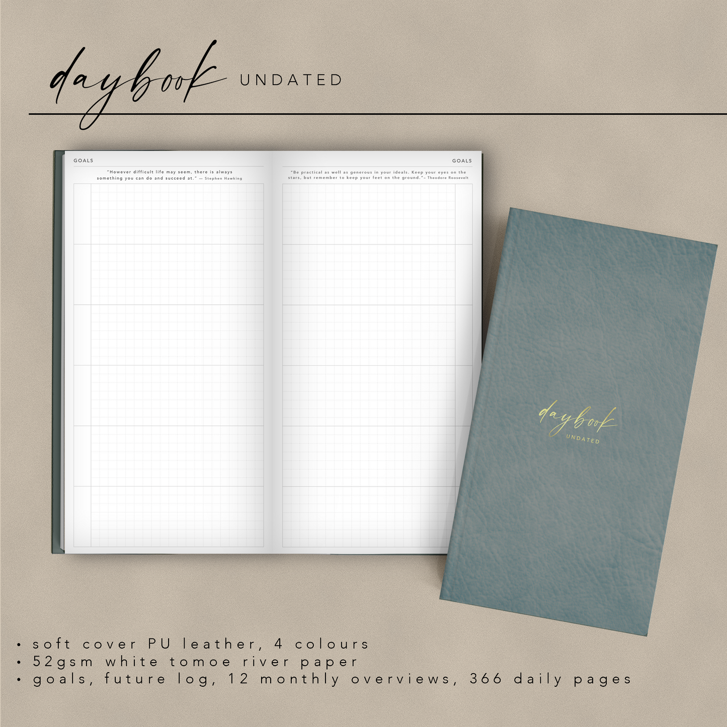 Daybook Undated • Softcover • Tomoe River Paper