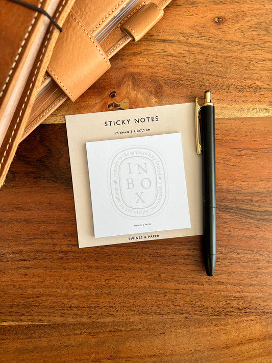 "diptyque inbox" Sticky Notes • 7,5x7,5cm • 25 sheets