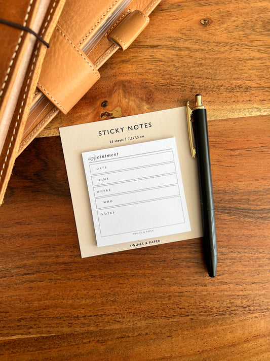 "appointment" Sticky Notes • 7,5x7,5cm • 25 sheets