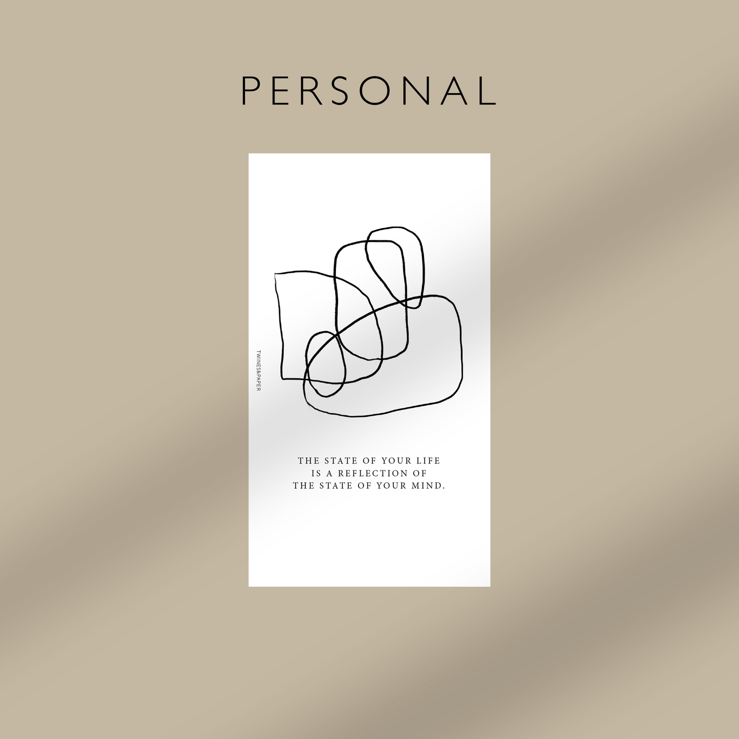 "Reflection Of Your Mind" Printable Planner Dashboards Pocket, A6, Personal, Personal Wide, A5