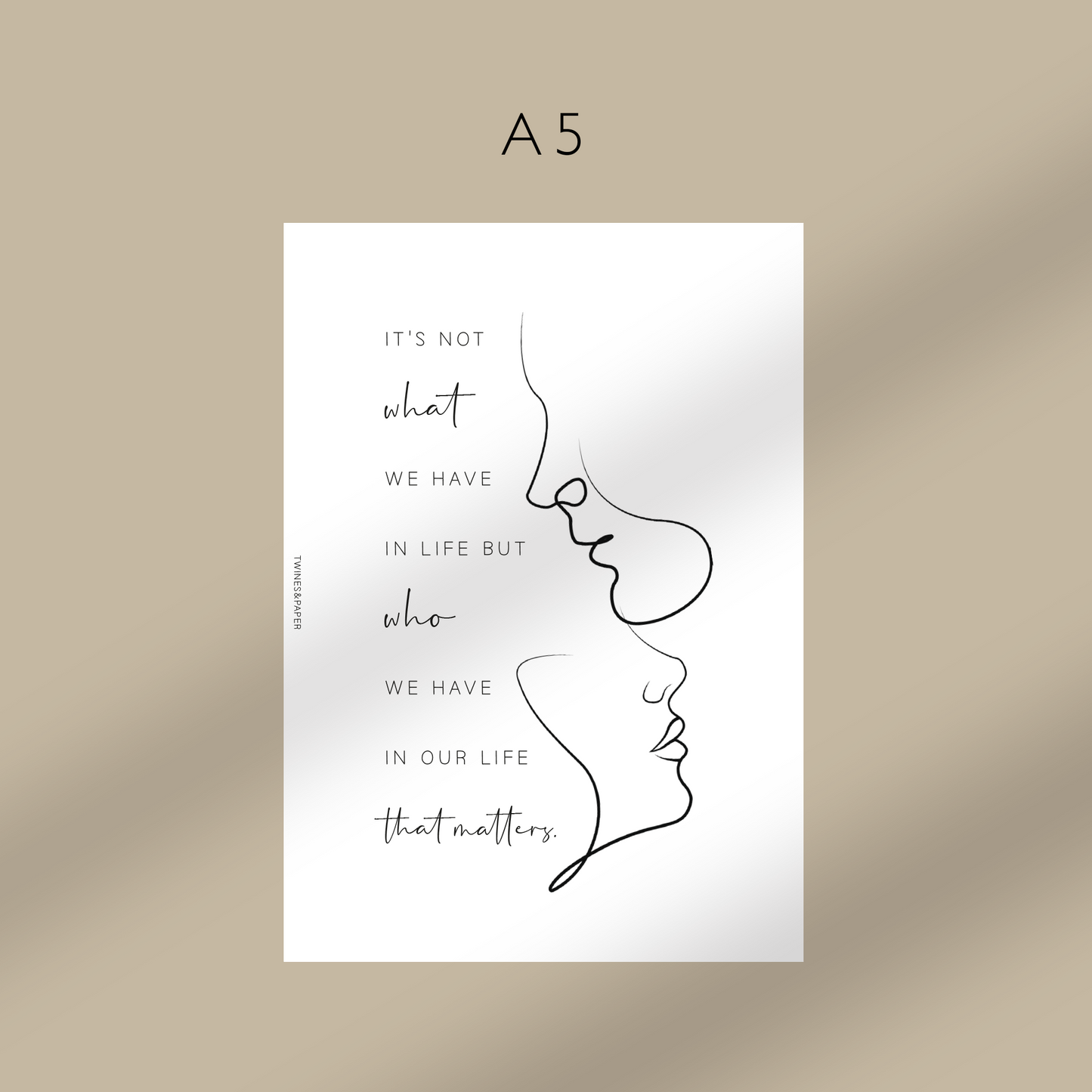"It's Who We Have In Our Life" Printable Planner Dashboards Pocket, A6, Personal, Personal Wide, A5