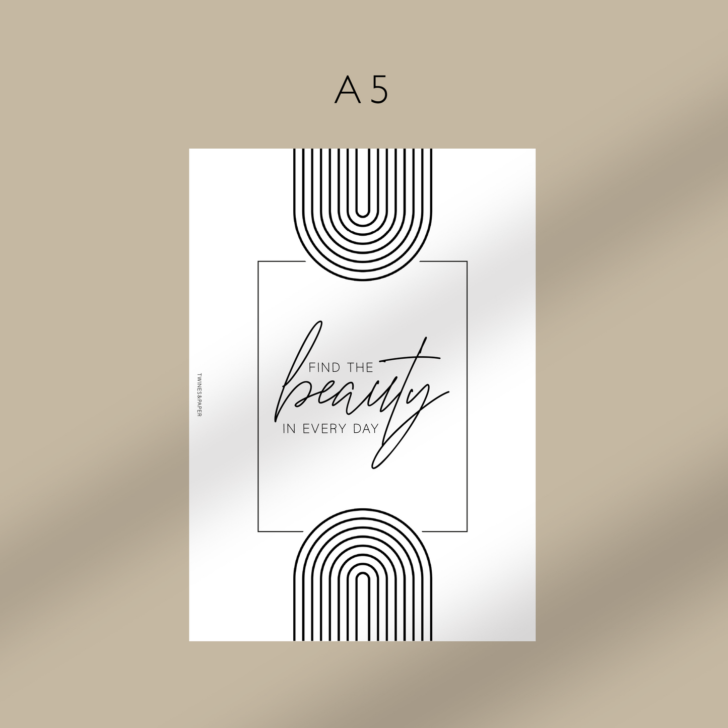 "Find The Beauty In Every Day" Printable Planner Dashboards Pocket, A6, Personal, Personal Wide, A5