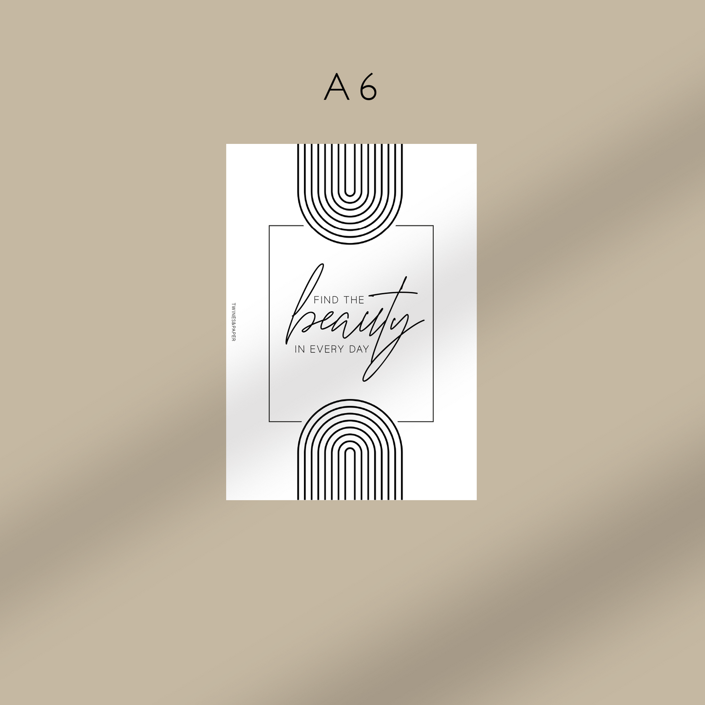 "Find The Beauty In Every Day" Printable Planner Dashboards Pocket, A6, Personal, Personal Wide, A5