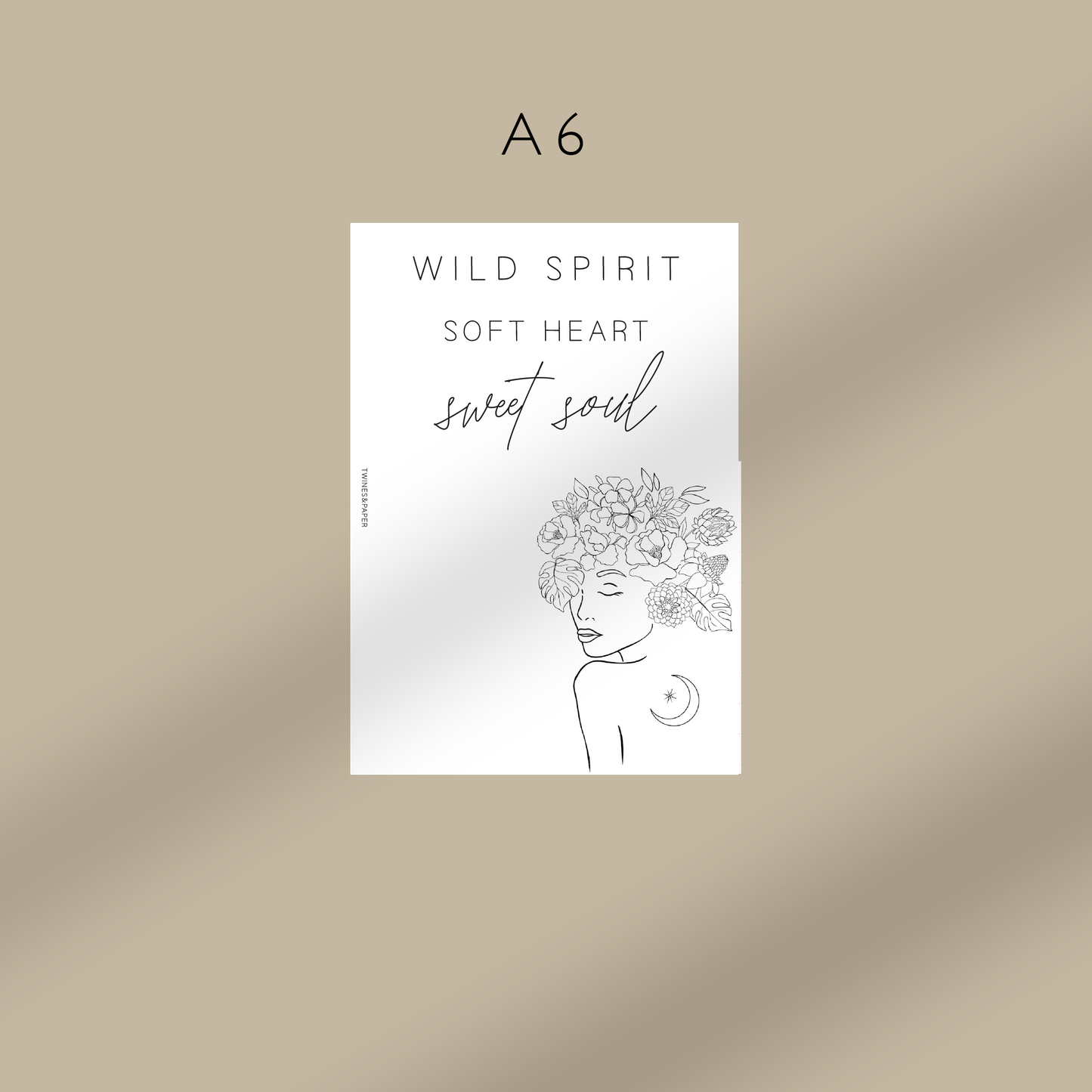 „Sweet Soul“ Druckbare Dashboard-Tasche, A6, Personal, Personal Wide, A5