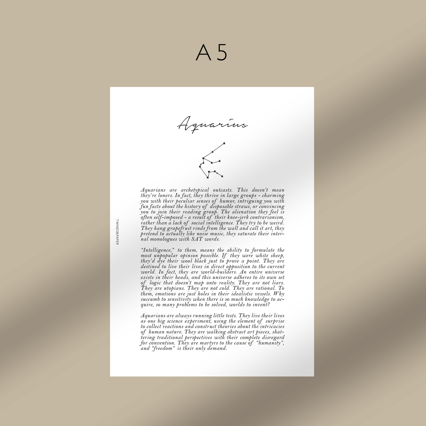 "Aquarius" Zodiac Sign Personality - Printable Dashboards