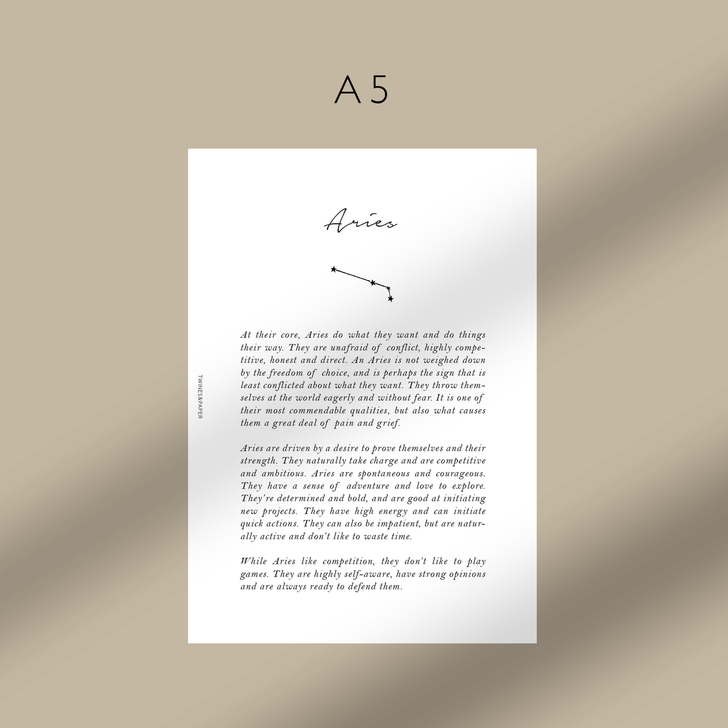 "Aries" Zodiac Sign Personality - Printable Dashboards