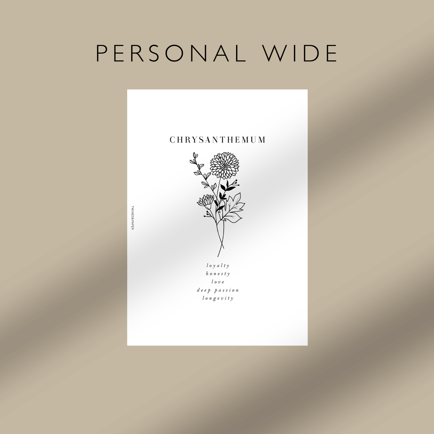 "Chrysanthemum - November" Birth Month Flowers - Printable Dashboards