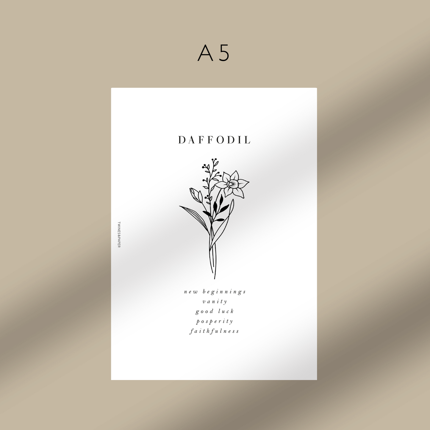 "Daffodil - March" Birth Month Flowers - Printable Dashboards
