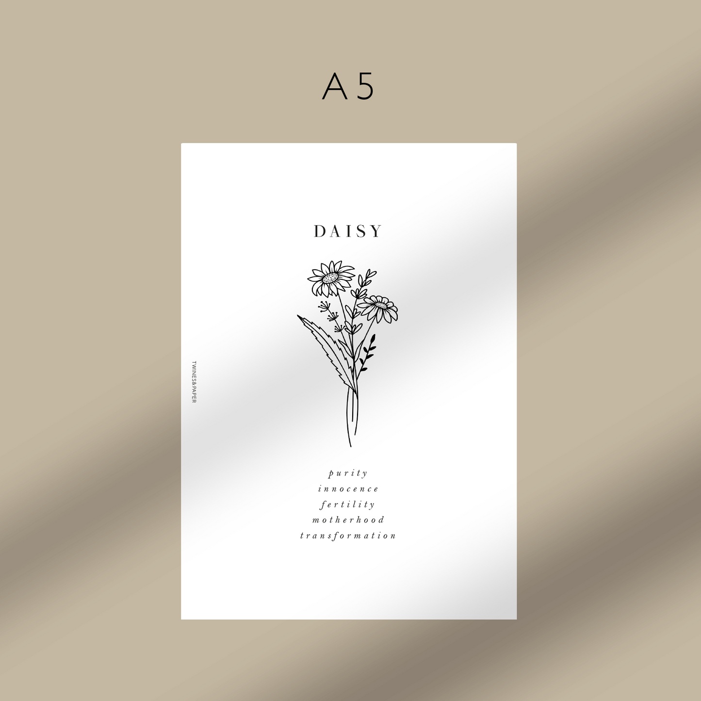 "Daisy - April" Birth Month Flowers - Printable Dashboards