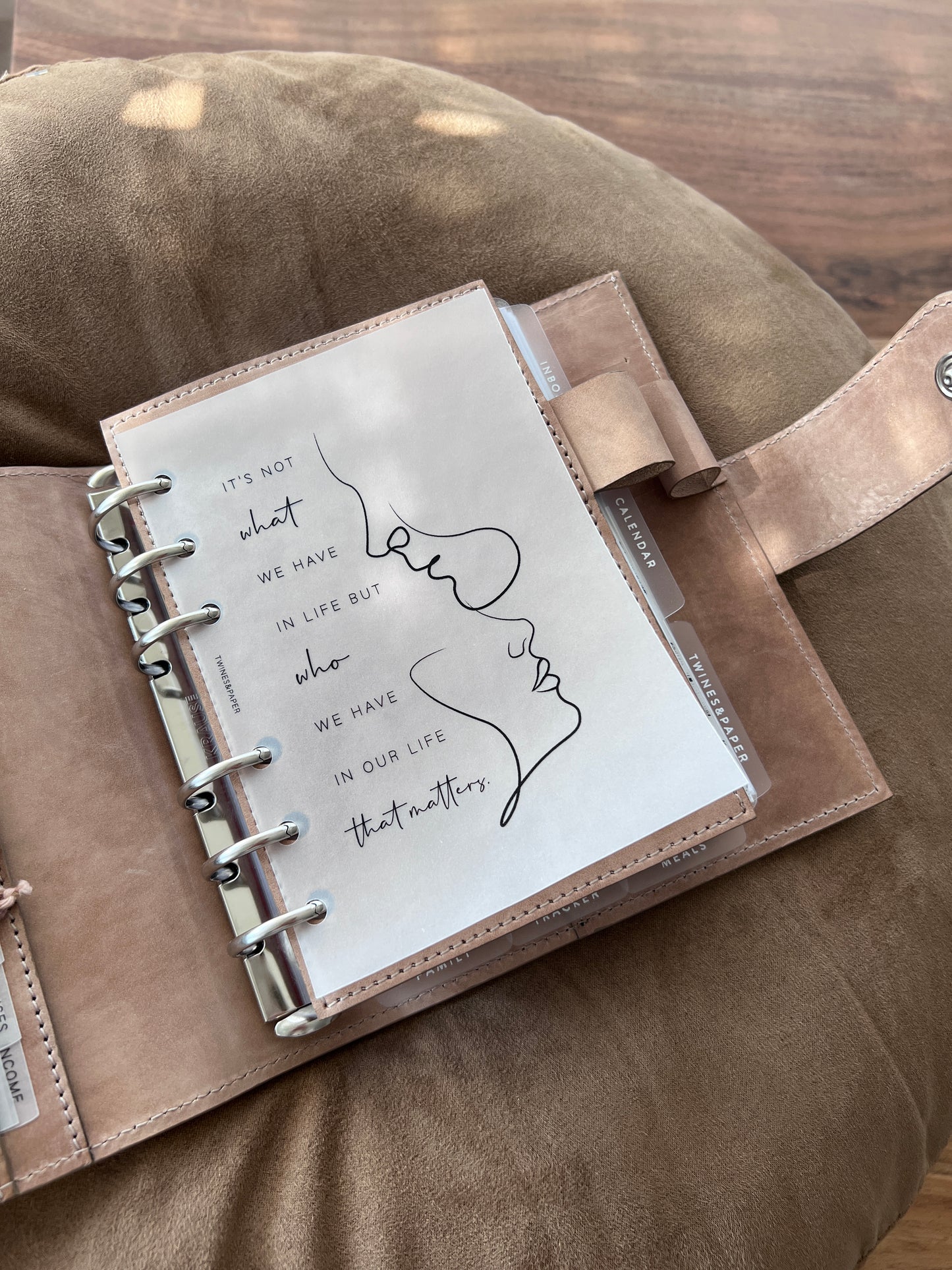 "It's Who We Have In Our Life" Printable Planner Dashboards Pocket, A6, Personal, Personal Wide, A5