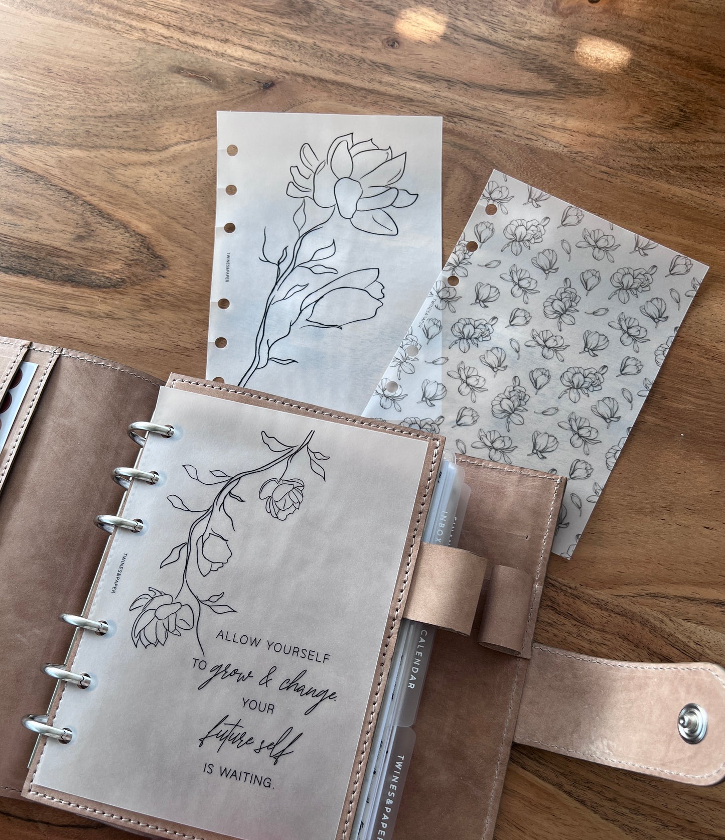 „Magnolia Bundle“ Druckbare Dashboards Pocket, A6, Personal, Personal Wide, A5