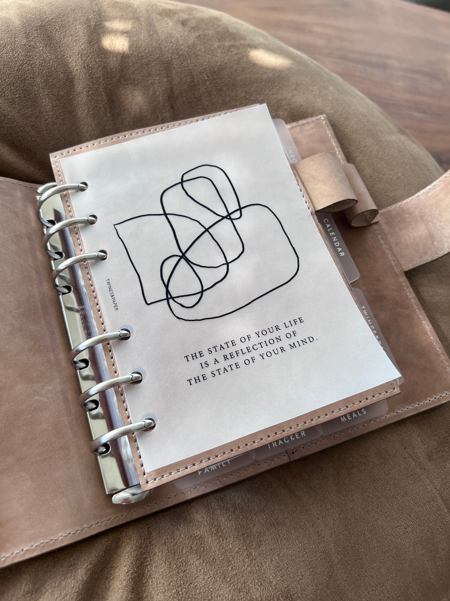 "Reflection Of Your Mind" Printable Planner Dashboards Pocket, A6, Personal, Personal Wide, A5