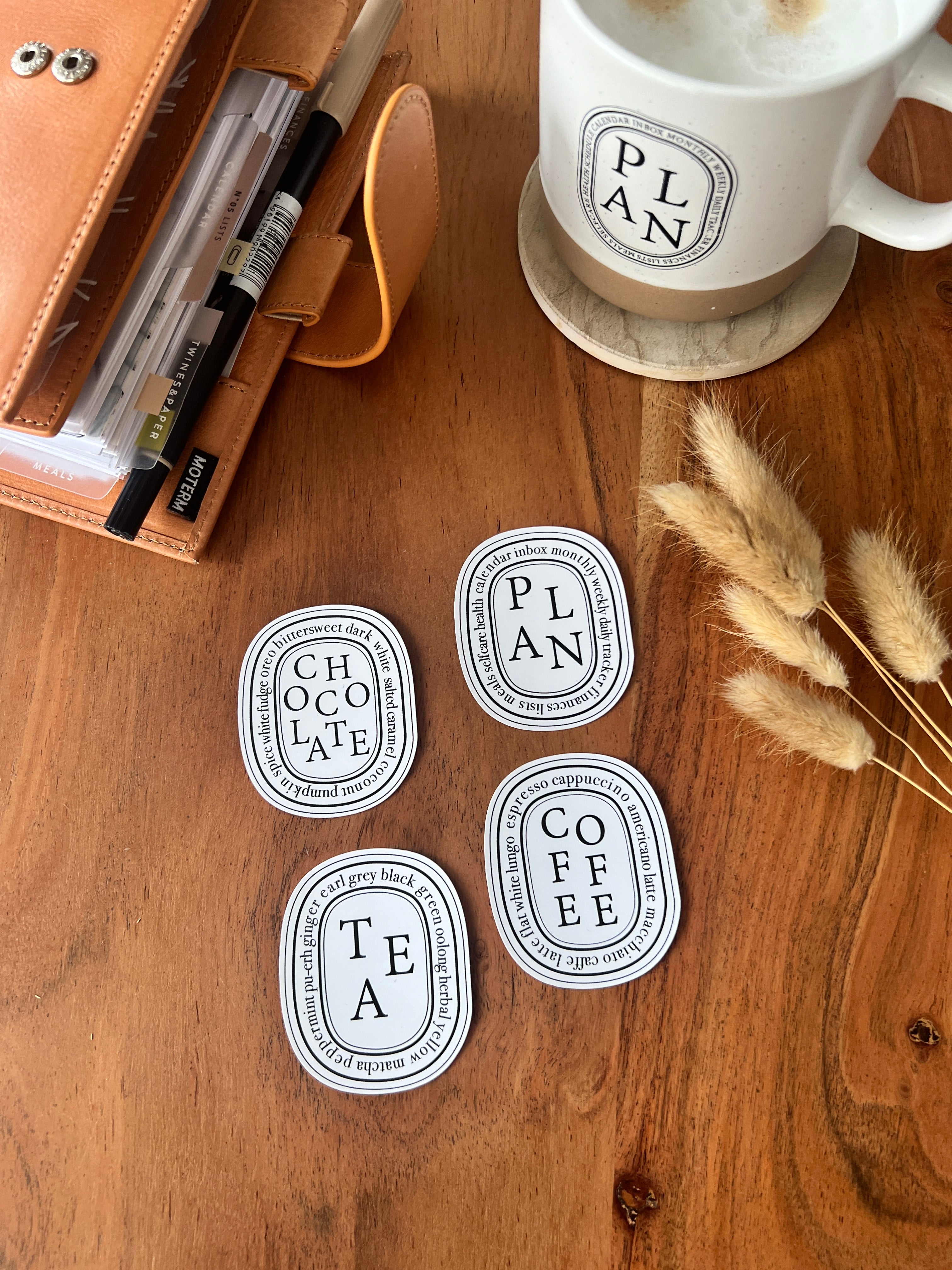 Diptyque Inspired Die Cuts (Stickers) • White Vinyl Matte