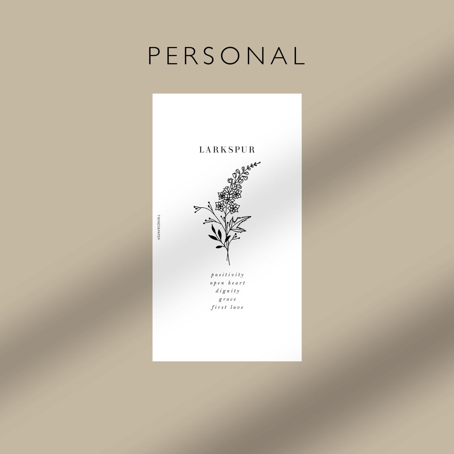 "Larkspur - July" Birth Month Flowers - Printable Dashboards