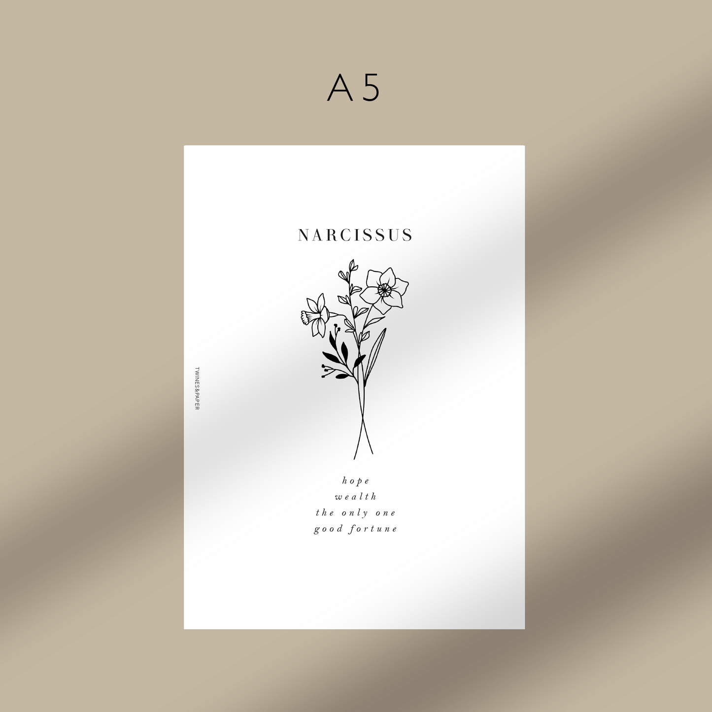 "Narcissus - December" Birth Month Flowers - Printable Dashboards