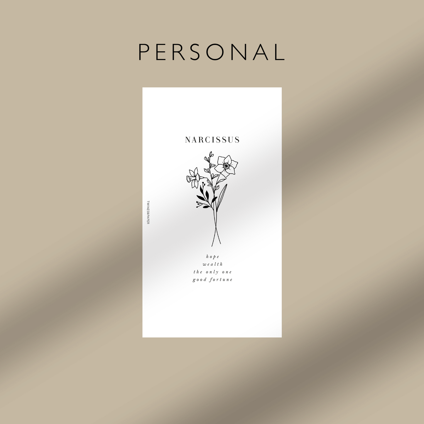 "Narcissus - December" Birth Month Flowers - Printable Dashboards