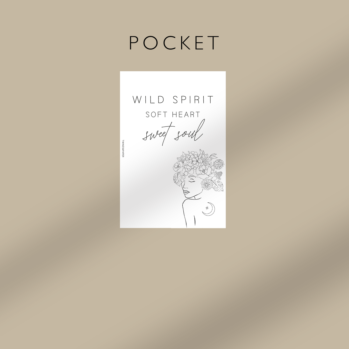 „Sweet Soul“ Druckbare Dashboard-Tasche, A6, Personal, Personal Wide, A5