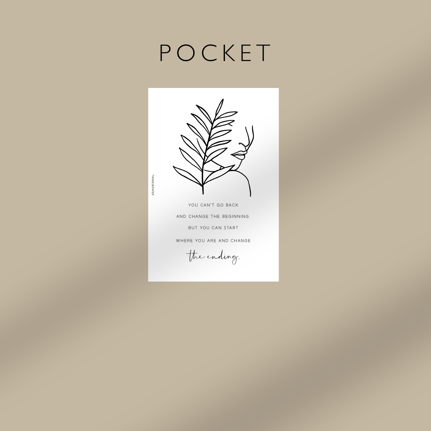 "Change The Ending" Printable Planner Dashboards Pocket, A6, Personal, Personal Wide, A5