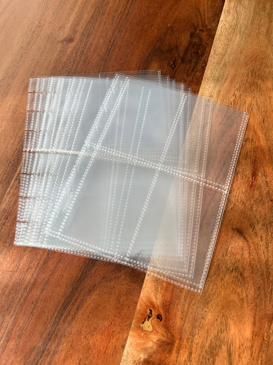 Nachfüllbares Discbound-Stickeralbum • 4-Taschen-Hüllen (67 x 92 mm)