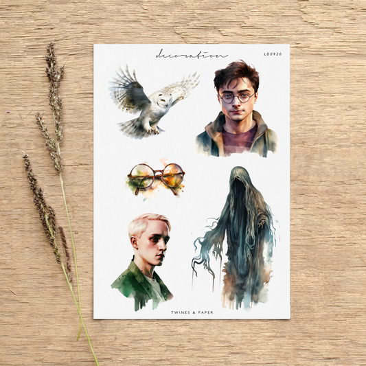 "Harry Potter World" • Planner Decoration Stickers • Transparent Matte/White Matte
