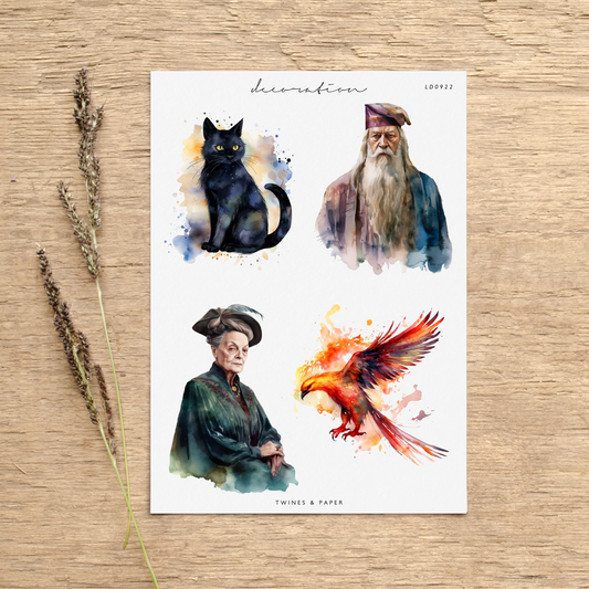 "Harry Potter World 3" • Planner Decoration Stickers • Transparent Matte/White Matte