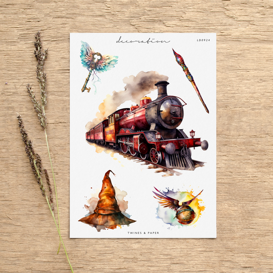 "Harry Potter World 5" • Planner Decoration Stickers • Transparent Matte/White Matte