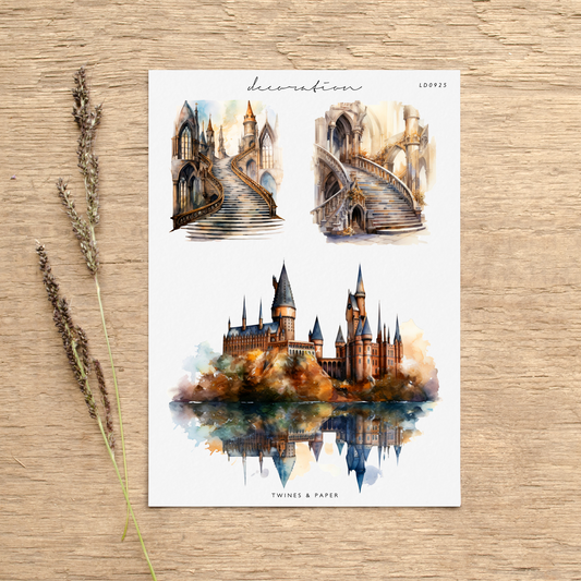 "Harry Potter World 6" • Planner Decoration Stickers • Transparent Matte/White Matte