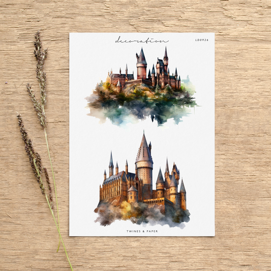 "Harry Potter World 7" • Planner Decoration Stickers • Transparent Matte/White Matte