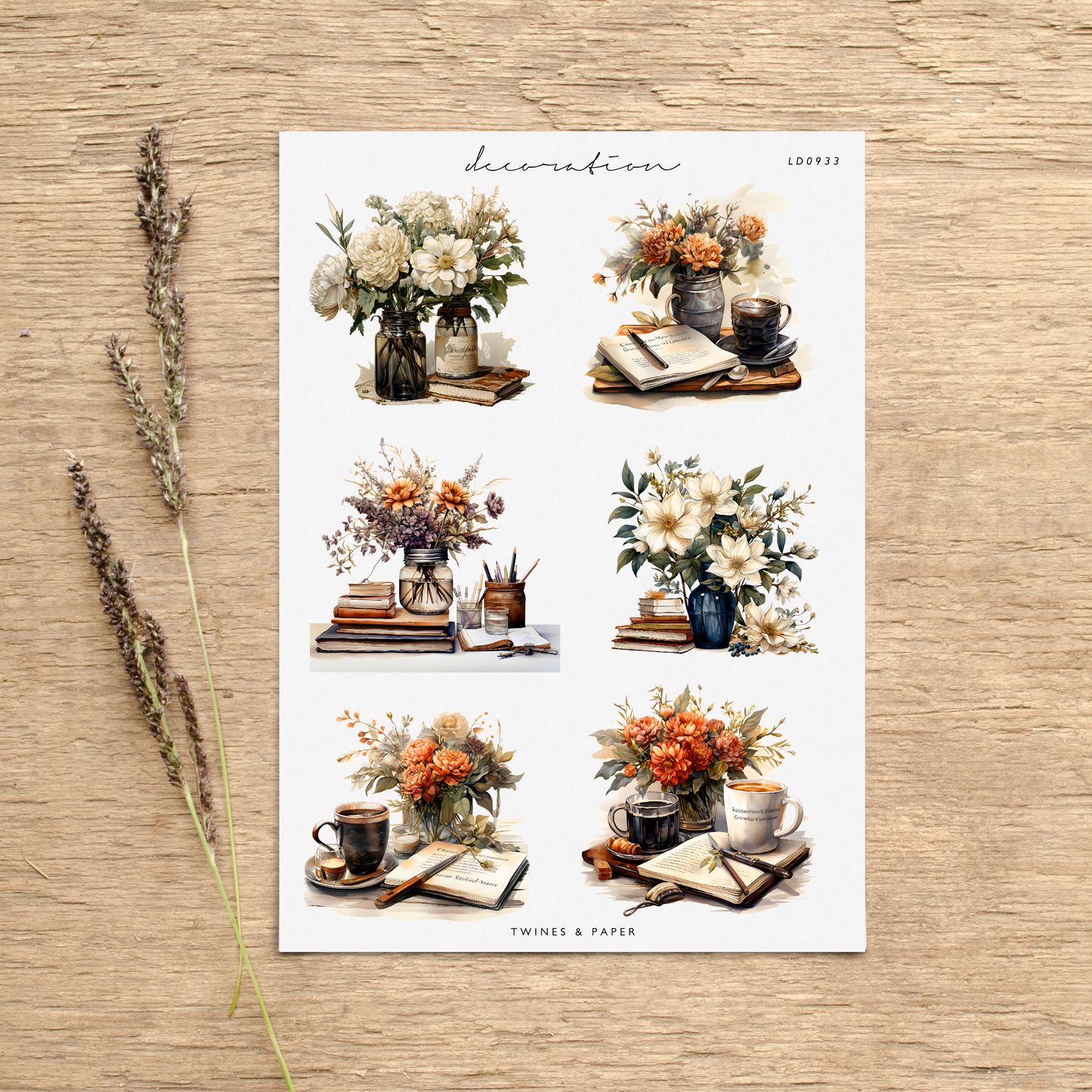 "Autumn Vibes 20 • Planner Decoration Stickers • Transparent Matte/White Matte