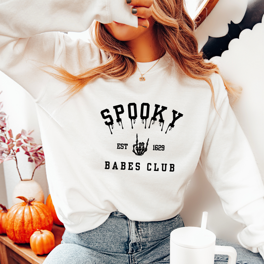 "Spooky Babes Club" Sweatshirt/Hoodie • Fall
