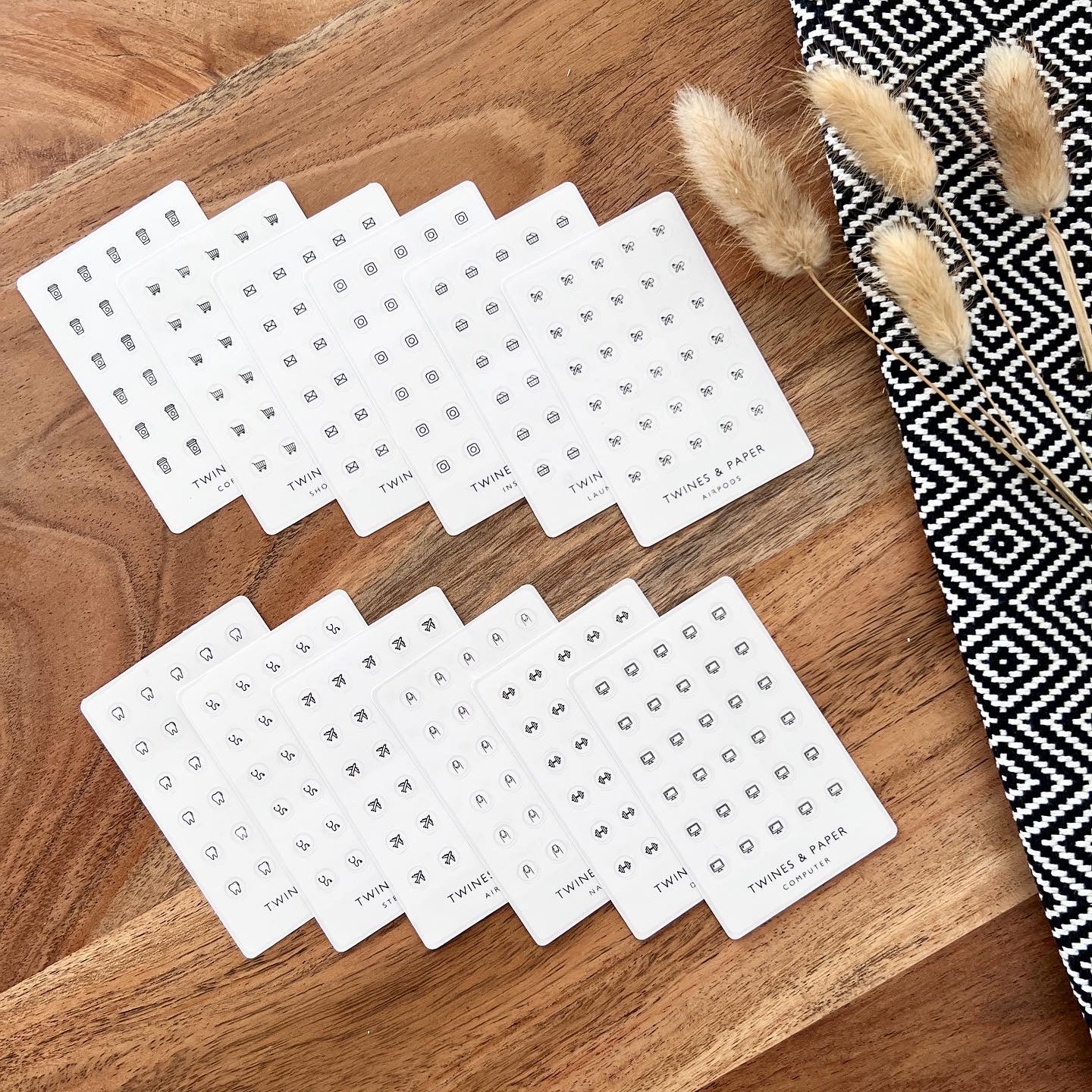 Tiny Dot Icon Stickers • 6,5mm • Business Card Size • Transparent Matte