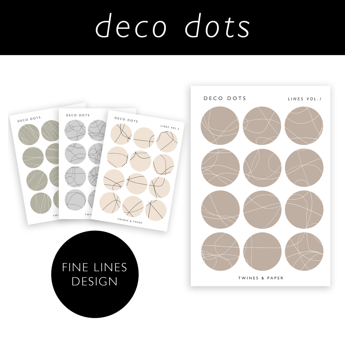 Deco Dots • Lines • Transparent Matte