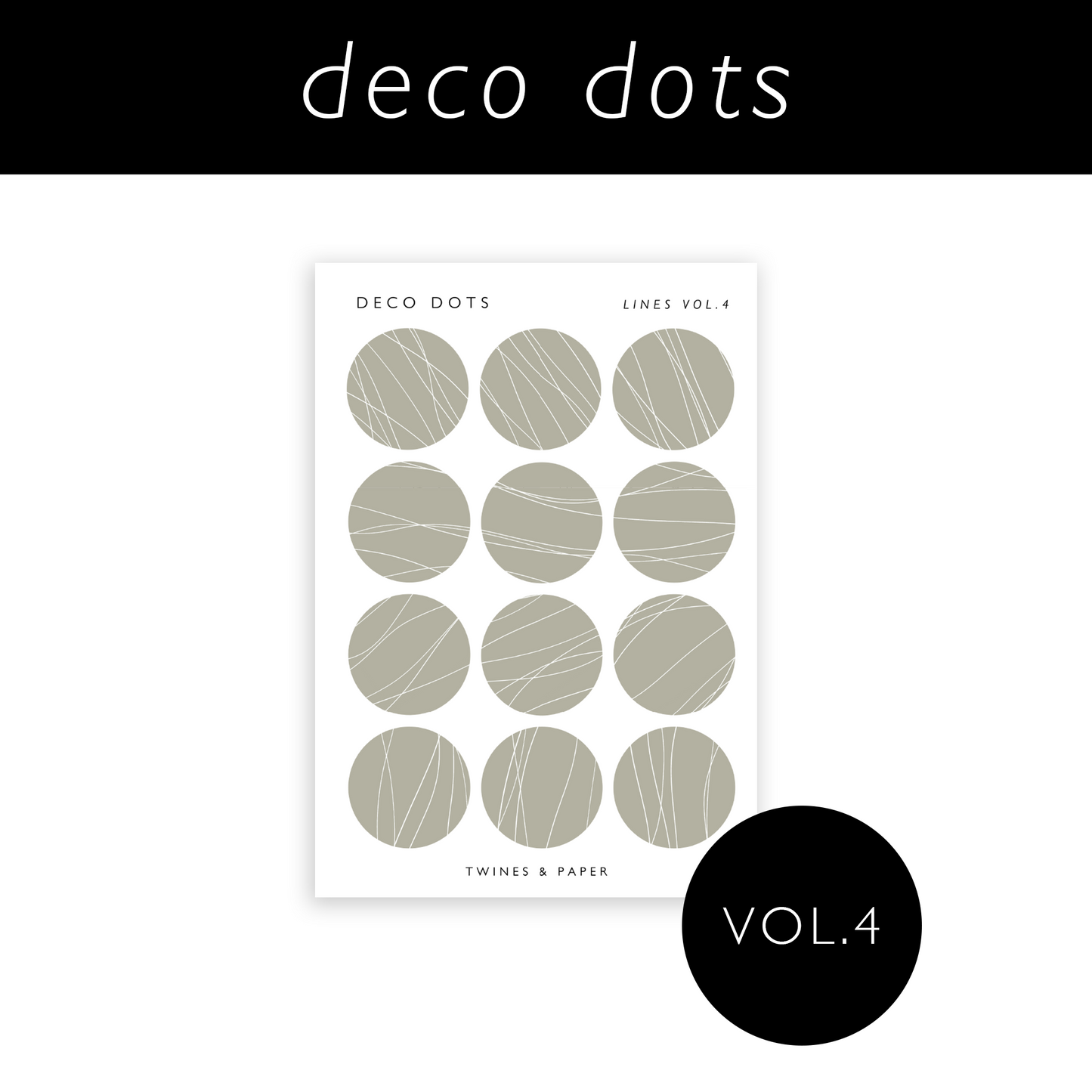 Deco Dots • Lines • Transparent Matte
