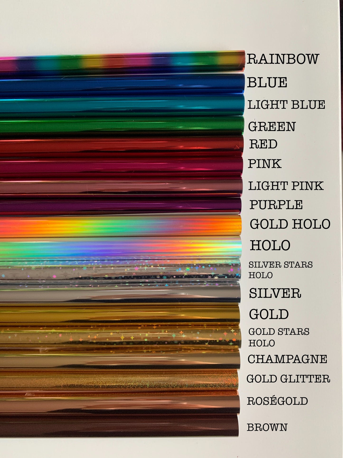 FV014 A4-Blatt aus foliertem Pergament/Acetat „Rainbows“.