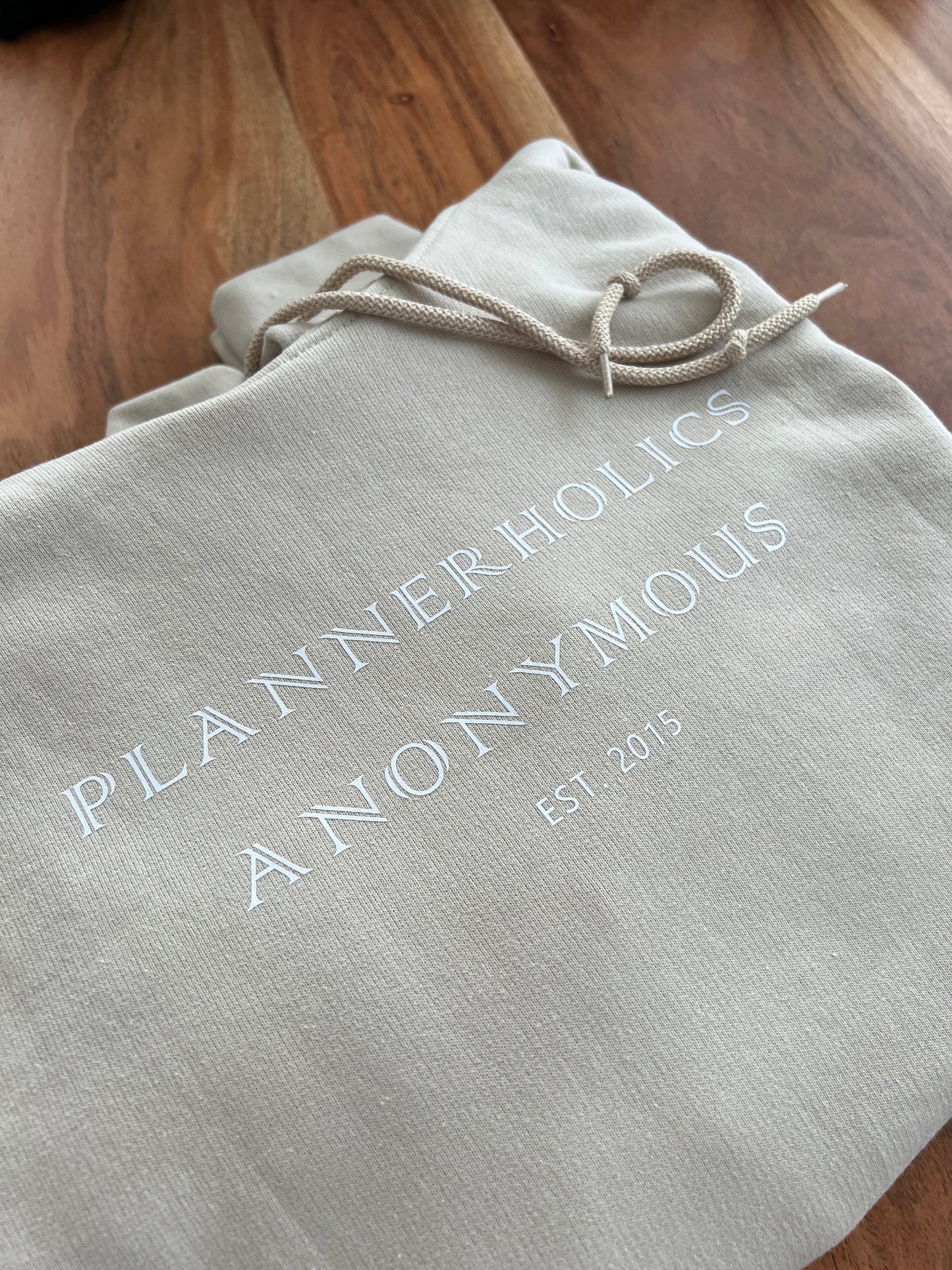 "Plannerholics Anonymous est. (custom year)" Sweatshirt/Hoodie • Choose your own colours • Planner Collection