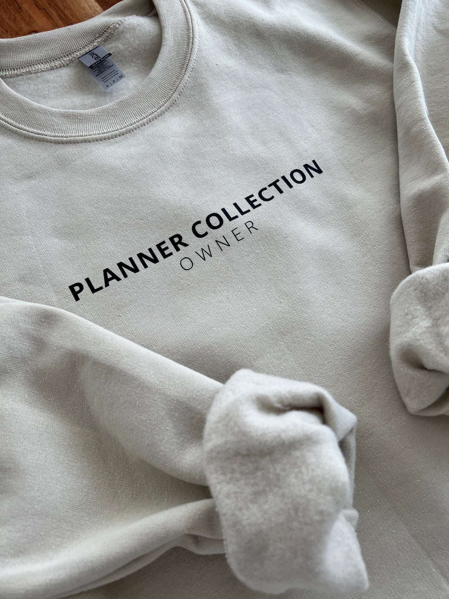 „Planner Collection Owner“ Sweatshirt/Hoodie • Wählen Sie Ihre eigenen Farben • Planner Collection