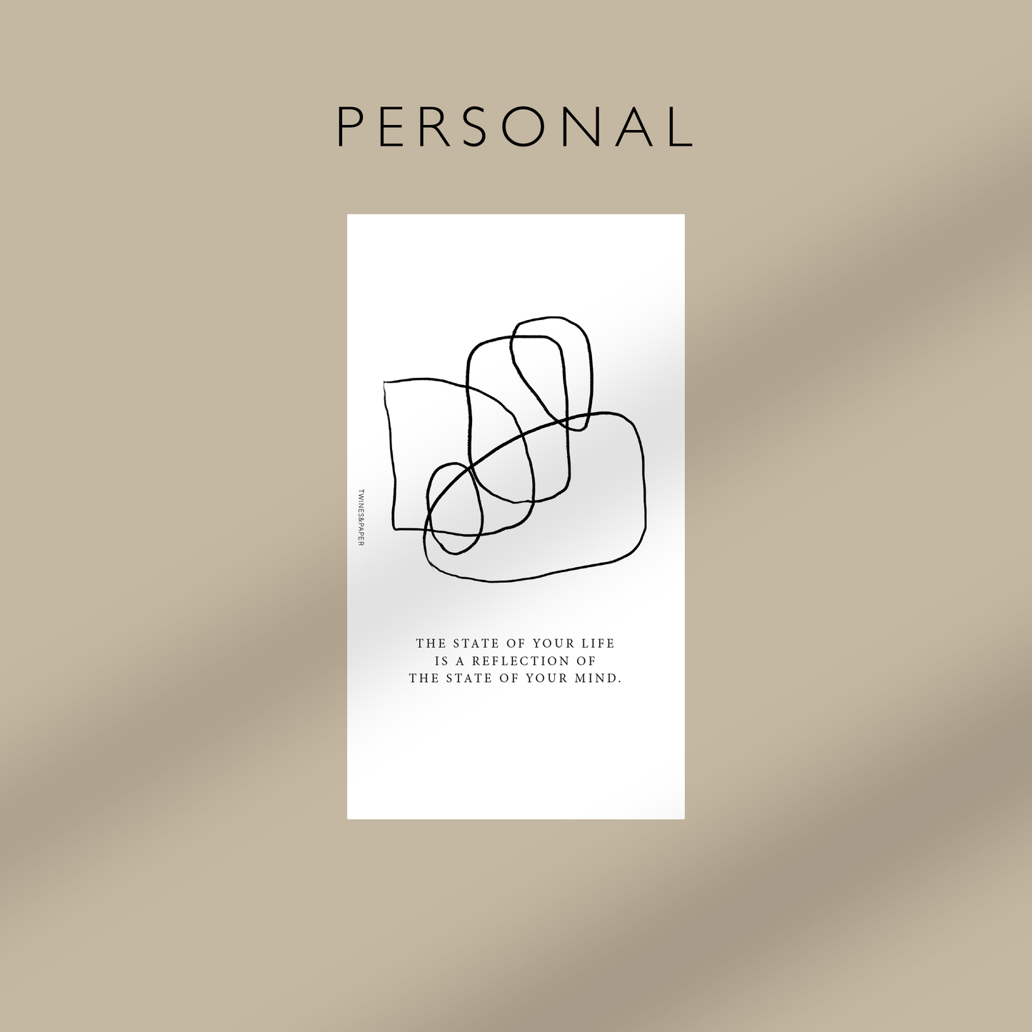 „Reflection Of Your Mind“ Druckbare Planer-Dashboards, Tasche, A6, persönlich, persönlich breit, A5