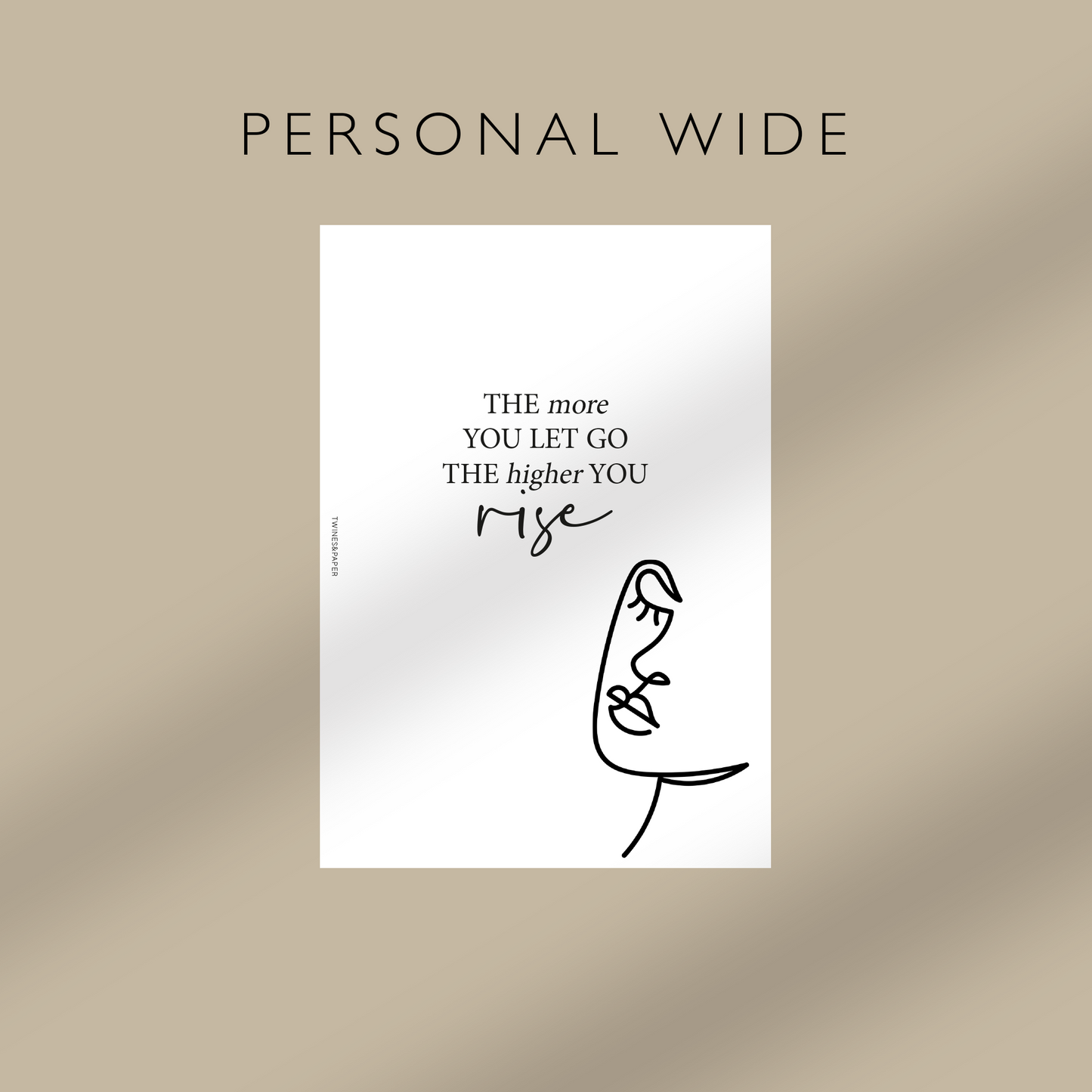 "...The Higher You Rise" Printable Planner Dashboards Pocket, A6, Personal, Personal Wide, A5
