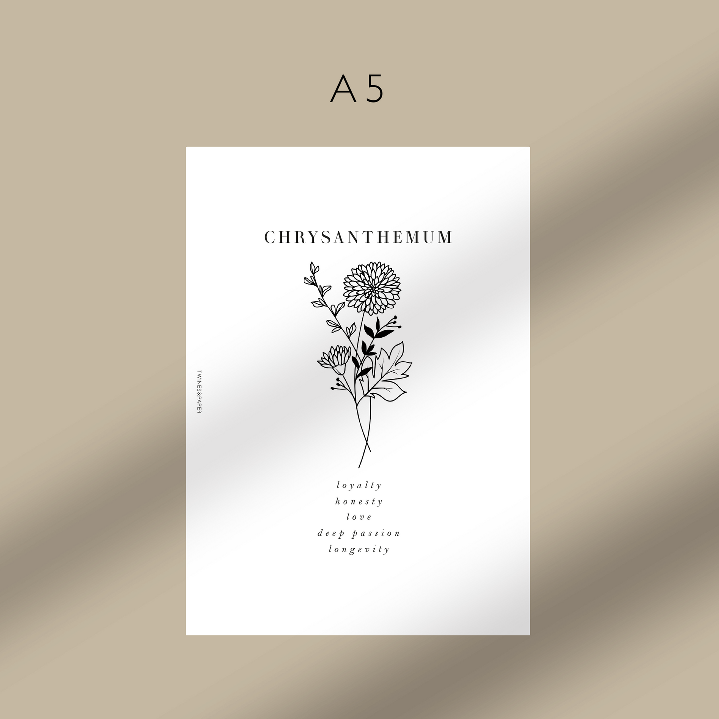 Blumen im Geburtsmonat „Chrysantheme – November“ – druckbare Dashboards