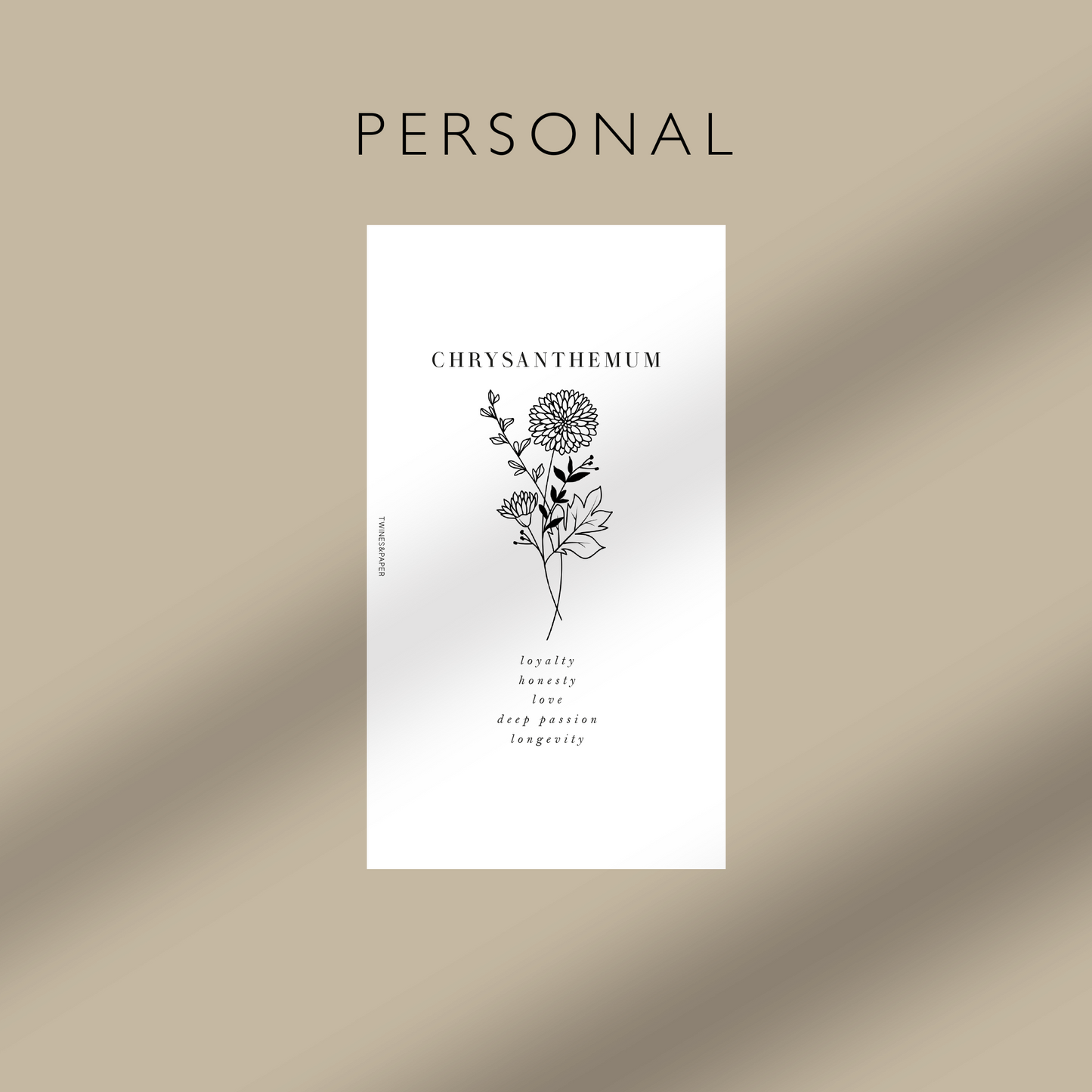 Blumen im Geburtsmonat „Chrysantheme – November“ – druckbare Dashboards