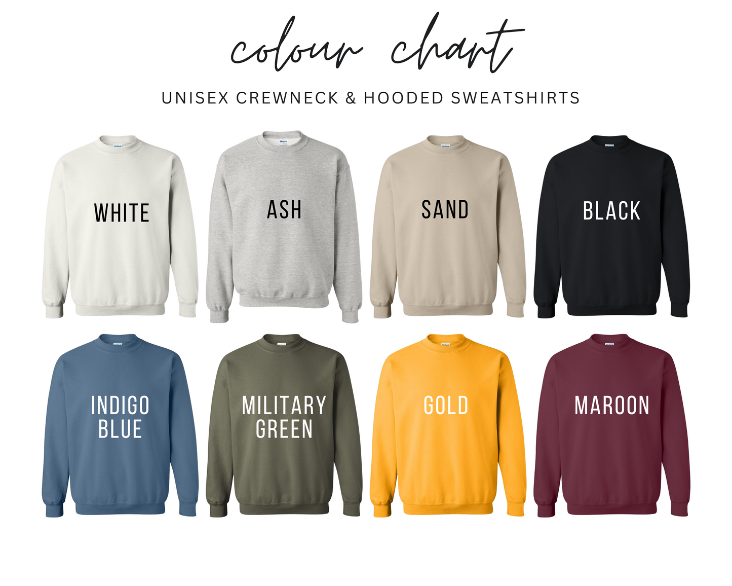 „Custom Design“ Sweatshirt/Hoodie • Wählen Sie Ihre eigenen Farben • Planner Collection
