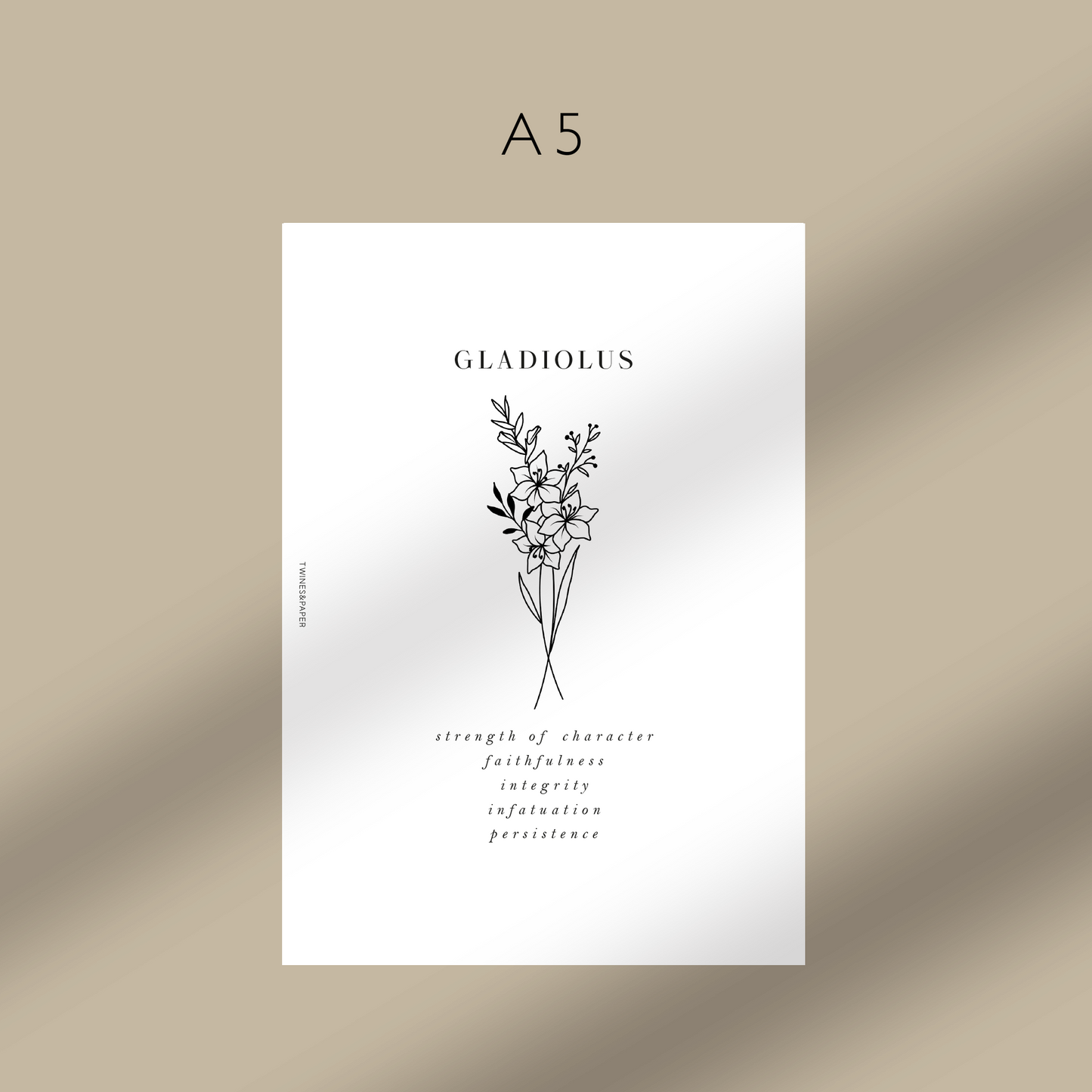 "Gladiolus - August" Birth Month Flowers - Printable Dashboards