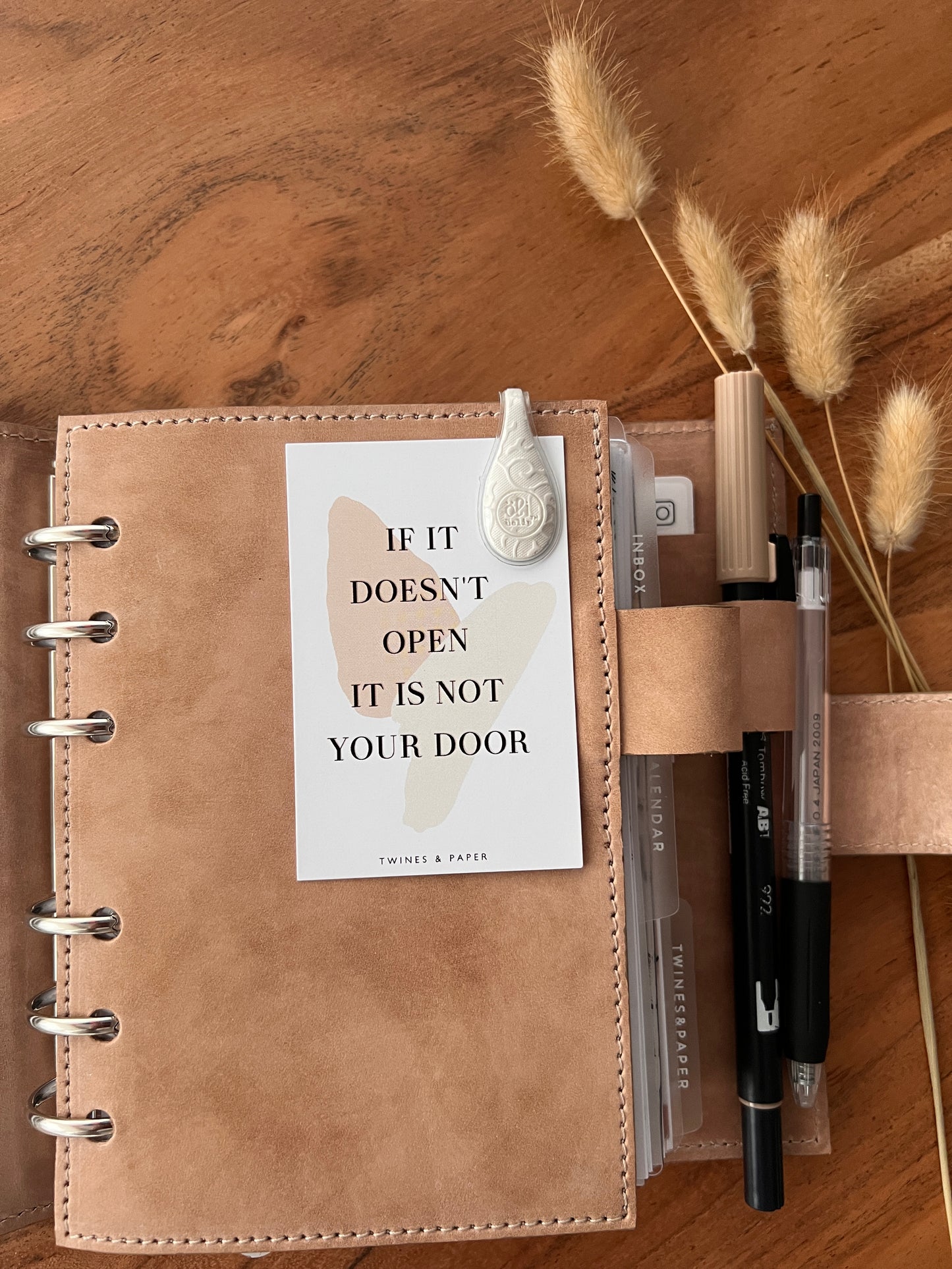 If it doesn't open, it is not your door • Planner Cards • Embossed